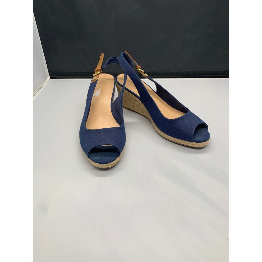 Tommy Hilfiger's Women's Nhalia Wedge Sandals Navy Blue